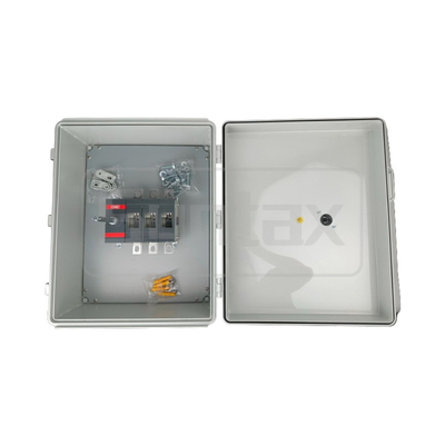 Syntax JK9A Wall Mounted Distribution Box With 3 Poles 400AMP ABB Disconnect Switch 430x530x200mm