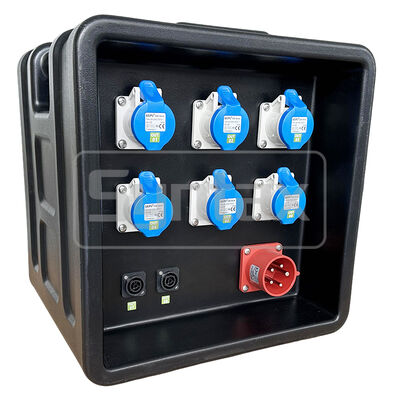 Syntax MD1 Three Phase 5P 32AMP HDPE Portable Distribution Box IP67 Waterproof for Temporary Power