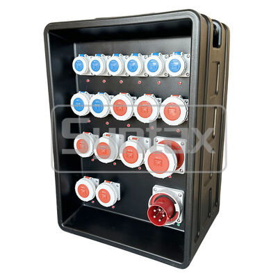 Syntax MD4 Three Phase IP67 Waterproof 125A/5P HDPE Portable Power Distribution Board for FIFA Sporting Events in Qatar 630x430x900mm