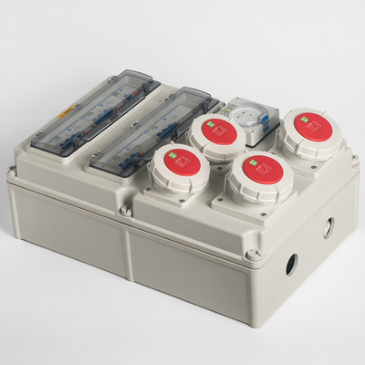 125A IP65 Wall Mounted Power Distribution Unit with Customizable Distribution Box for Harsh Environments