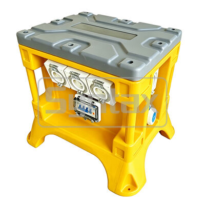 Syntax AU2 5P 63A 400V IP67 Waterproof Portable Distribution Box with HDPE Material for Temporary Power Distribution