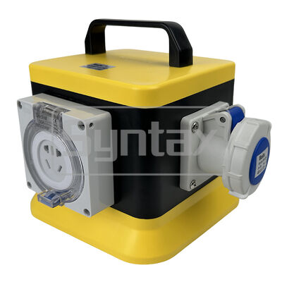 Syntax MZ6 IP67 Waterproof Portable Power Distribution Board 16A/3P 1-Phase Outdoors Yellow & Black Box 20*20*21.5CM