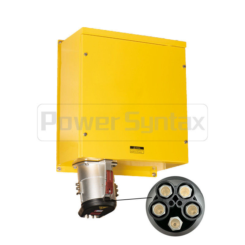 PowerSyntax 5P 630 Amp 400V IP67 Heavy Duty High Current Built-in Terminal Wall Mounted Receptacle Part No. 75151