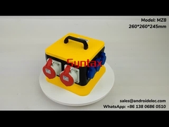 Пластмасса 32A 260*260*245mm коробки распределения силы IP67 синтаксиса MZ8 временная