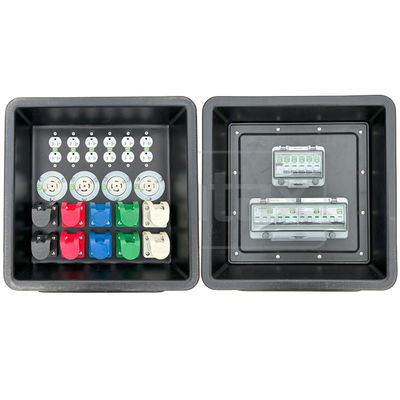 Синтаксис MD1 Трёхфазная 400A HDPE портативная распределительная коробка IP67 с UL-листинговыми розетками Nema 430x380x460 мм