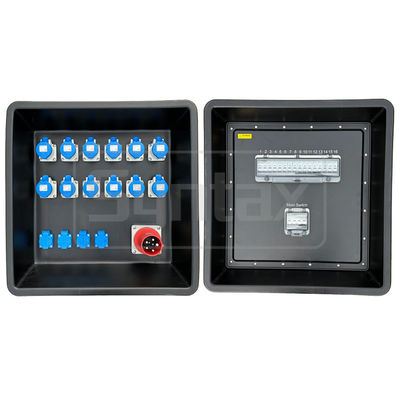 Синтаксис MD3 5P 63A Трёхфазные портативные распределительные платы HDPE IP67 с прерывателями для мощности событий 630x430x680 мм