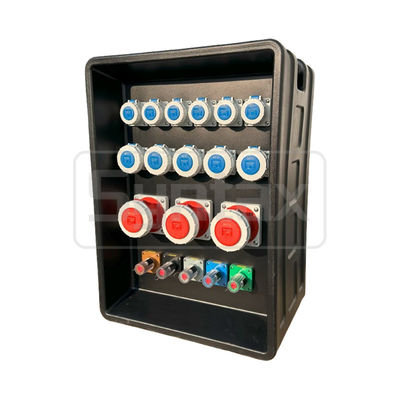 Синтаксис MD4 Трехфазный 250AMP IP67 водонепроницаемая HDPE распределительная коробка питания с разрывателями Шнайдера и PowerSyntax Промышленные розетки и розетки 630x430x900 мм
