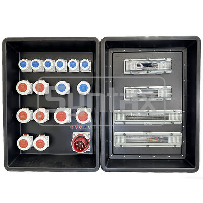 Синтаксис MD4 Три фазы 125AMP IP67 водонепроницаемая HDPE портативная панель распределения питания для спортивных событий FIFA в Катаре 630x430x900 мм